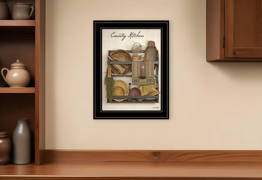 Country Kitchen 13 Black Framed Print Kitchen Wall Art-0